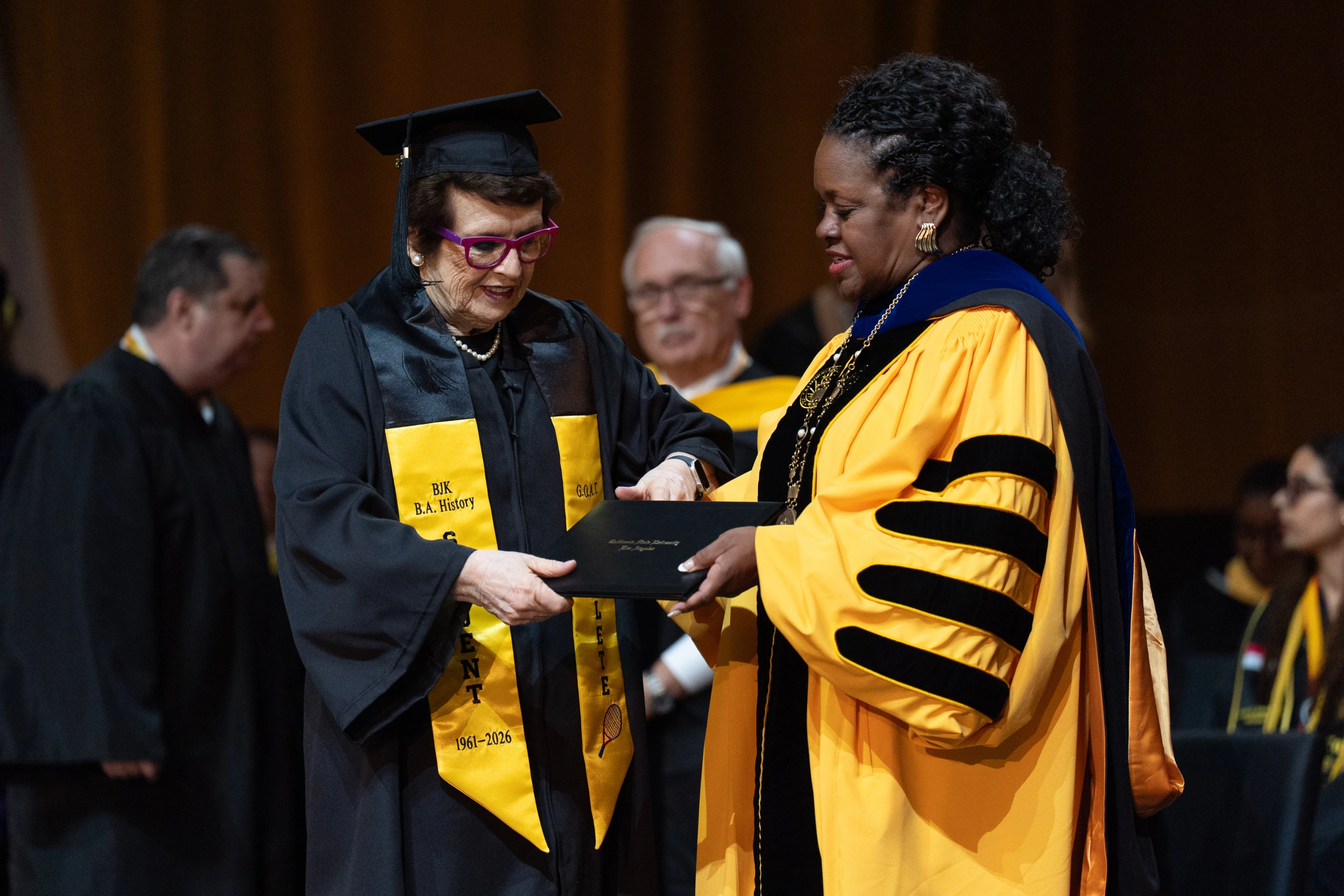 Billie Jean King Earns College Degree at 82, Decades After Starting at Cal State LA Billie Jean King Earns College Degree at 82, Decades After Starting at Cal State LA
